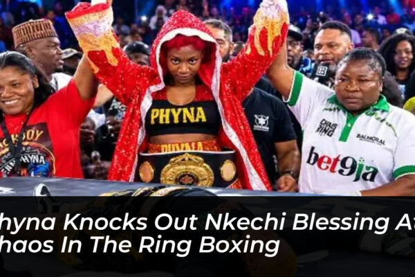 phyna knocks out nkechi blessing at chaos in the ring boxing D1L9