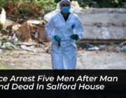 police arrest five men after man found dead in salford house 51Lv