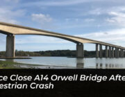 police close a14 orwell bridge after pedestrian crash BZsu