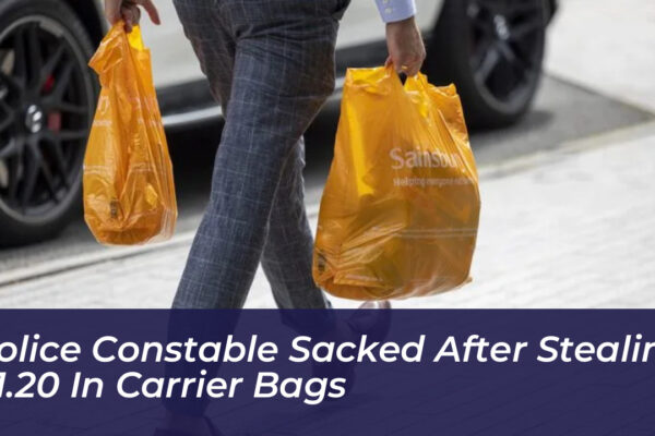police constable sacked after stealing 1 20 in carrier bags Vv79