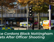 police cordons block nottingham streets after officer shooting 6qwA