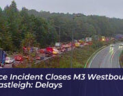 police incident closes m3 westbound in eastleigh delays Z6mo