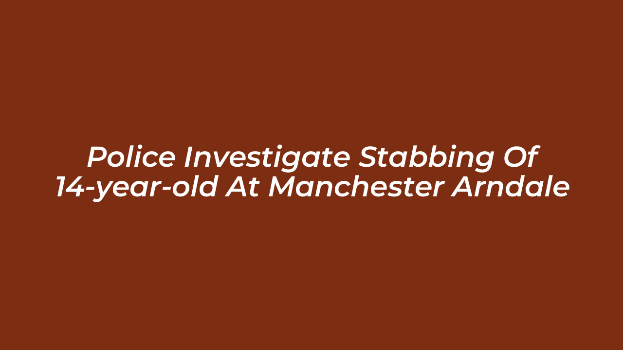 police investigate stabbing of 14 year old at manchester arndale 9936