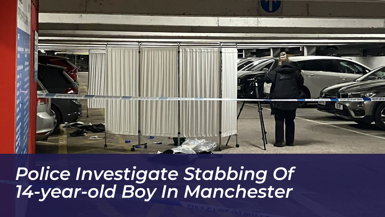 police investigate stabbing of 14 year old boy in manchester w2yA