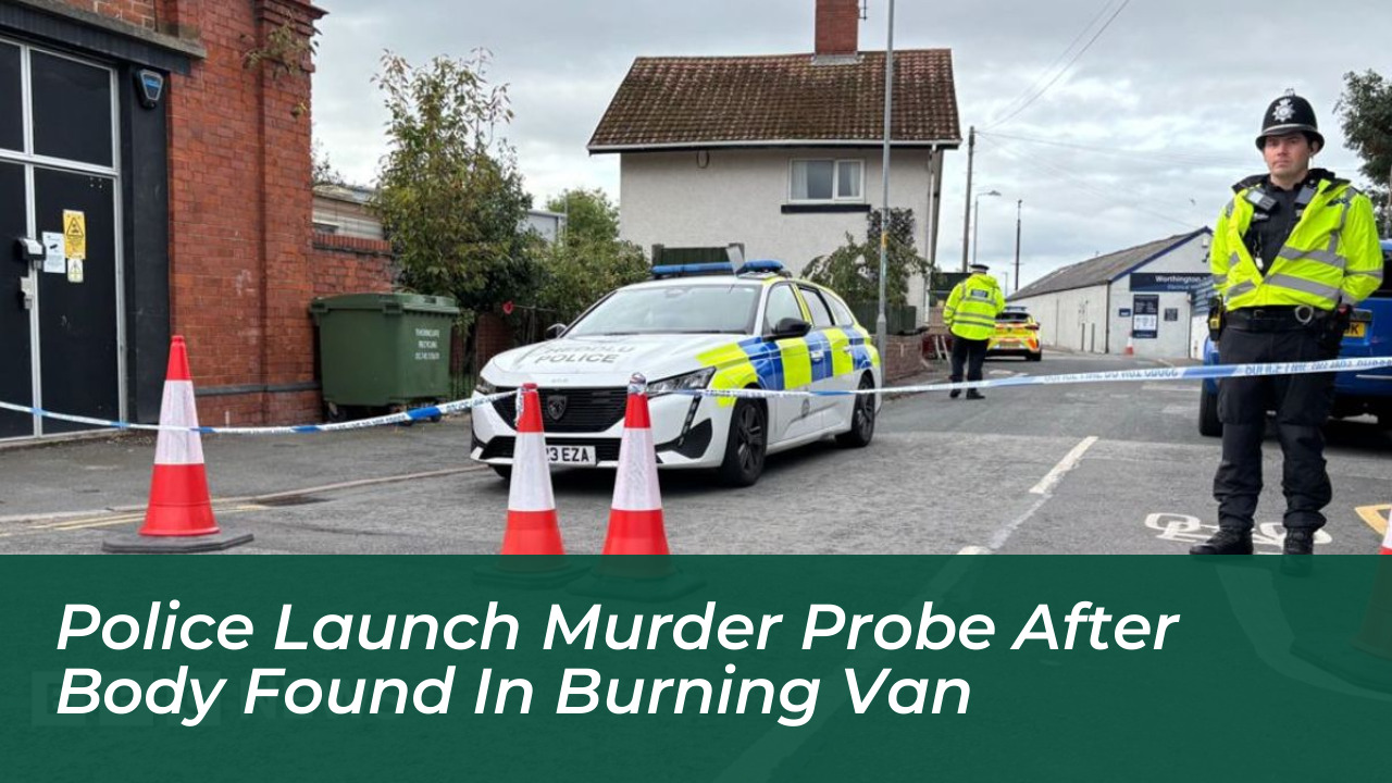 police launch murder probe after body found in burning van 6lNd
