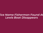 police name fisherman found after lewis boat disappears 3TUL