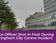 police officer shot in foot during nottingham city centre incident SZsT