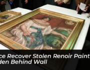 police recover stolen renoir paintings hidden behind wall 8Liq