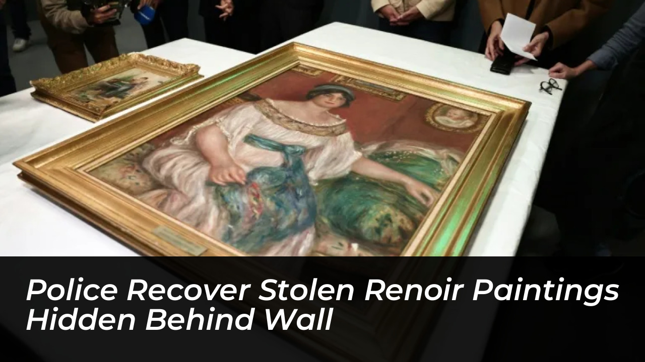 police recover stolen renoir paintings hidden behind wall 8Liq
