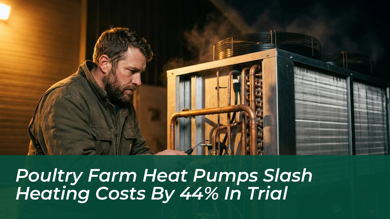 poultry farm heat pumps slash heating costs by 44 in trial N8Df