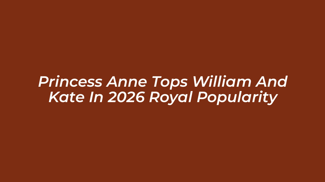 princess anne tops william and kate in 2026 royal popularity lX1k