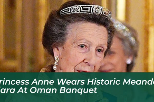 princess anne wears historic meander tiara at oman banquet jOxk