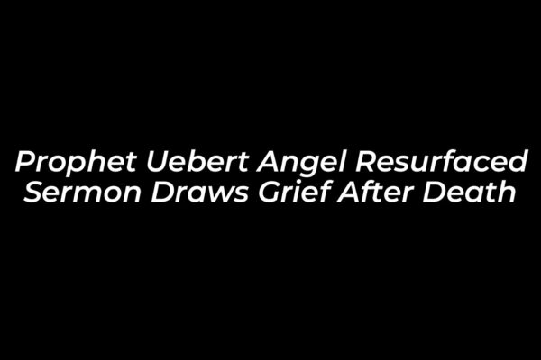 prophet uebert angel resurfaced sermon draws grief after death PEL9