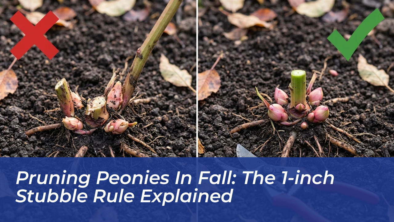 pruning peonies in fall the 1 inch stubble rule explained oySG