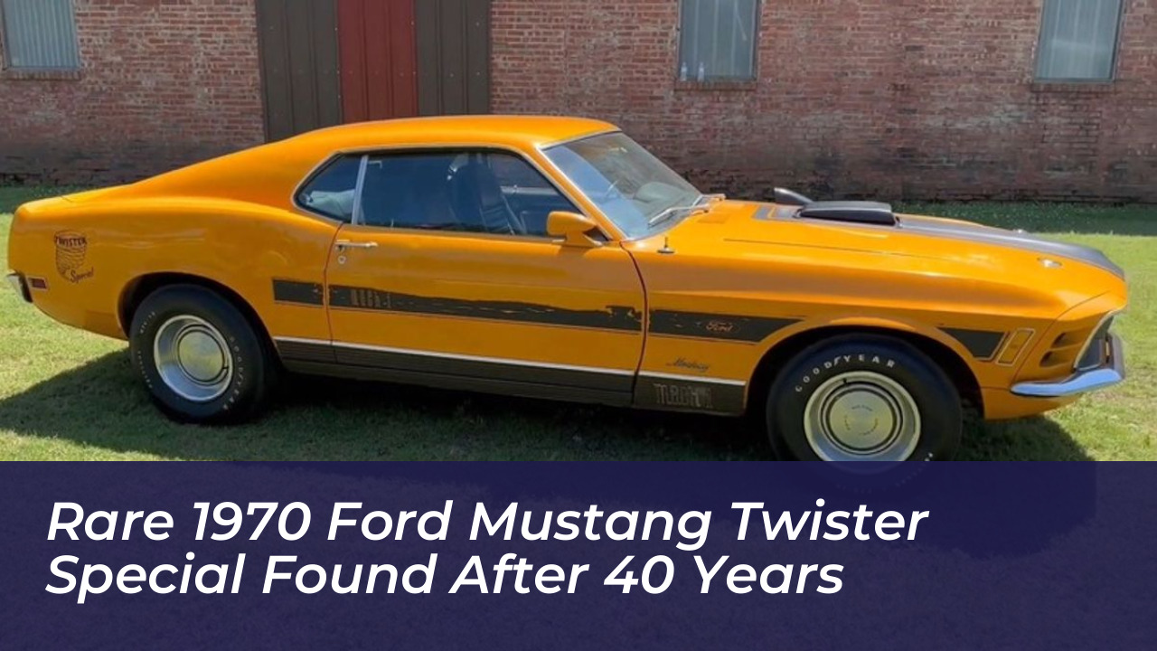 rare 1970 ford mustang twister special found after 40 years qRtv