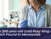 rare 300 year old gold posy ring and brooch found in merseyside 7B67