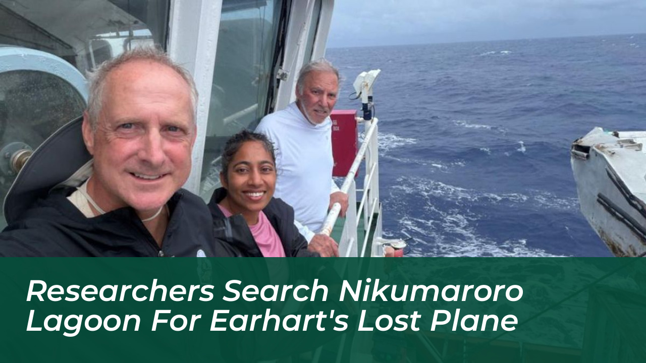 researchers search nikumaroro lagoon for earharts lost plane Pn9r