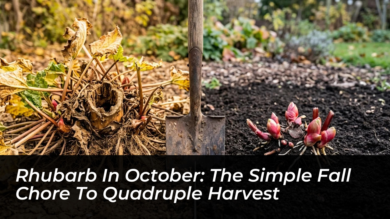 rhubarb in october the simple fall chore to quadruple harvest W4Os