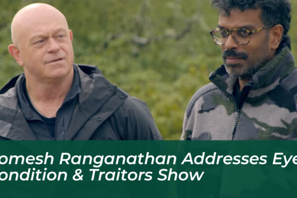 romesh ranganathan addresses eye condition traitors show 4Tdi