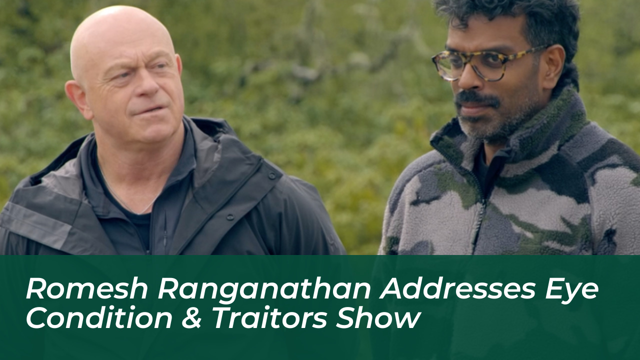 romesh ranganathan addresses eye condition traitors show 4Tdi