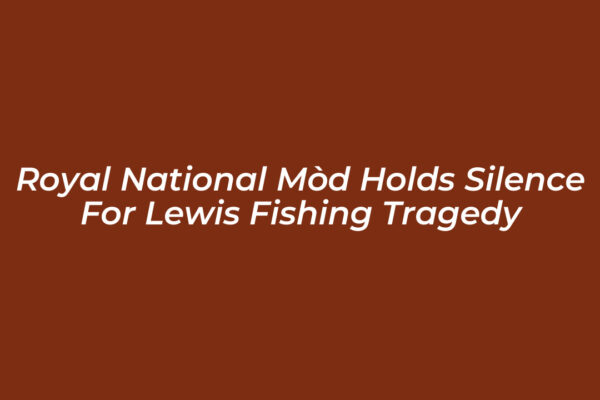 royal national mod holds silence for lewis fishing tragedy Vh1S