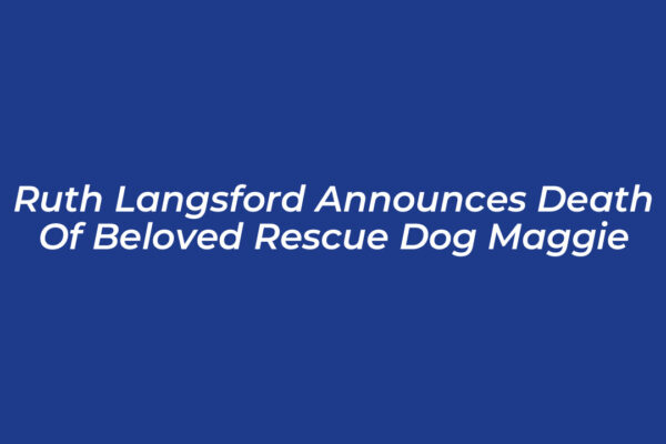 ruth langsford announces death of beloved rescue dog maggie YM8y