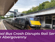 school bus crash disrupts rail services near abergavenny YiPU