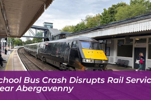 school bus crash disrupts rail services near abergavenny YiPU