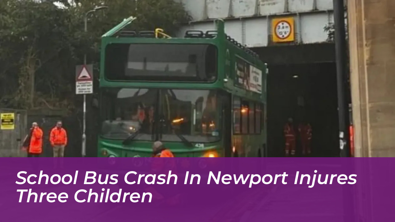 school bus crash in newport injures three children KHLS