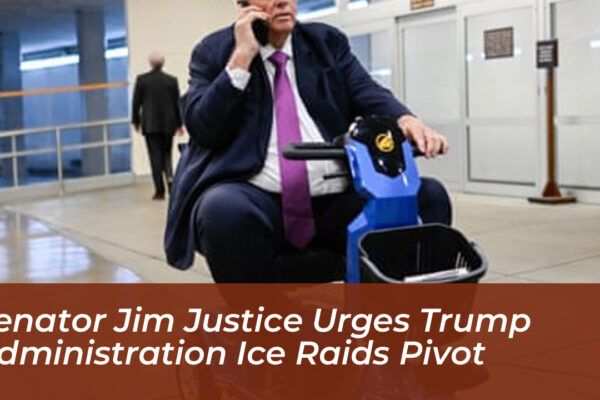 senator jim justice urges trump administration ice raids pivot OSpa