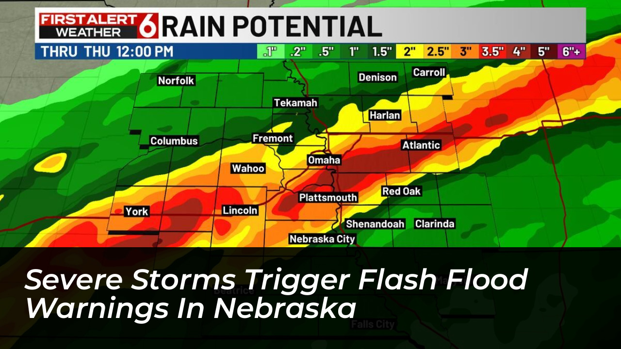 severe storms trigger flash flood warnings in nebraska Ekbw