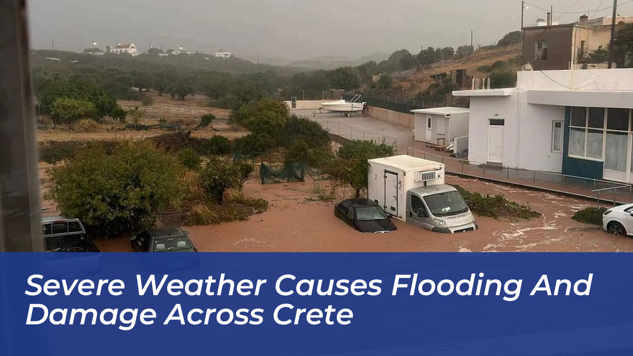 severe weather causes flooding and damage across crete U45W