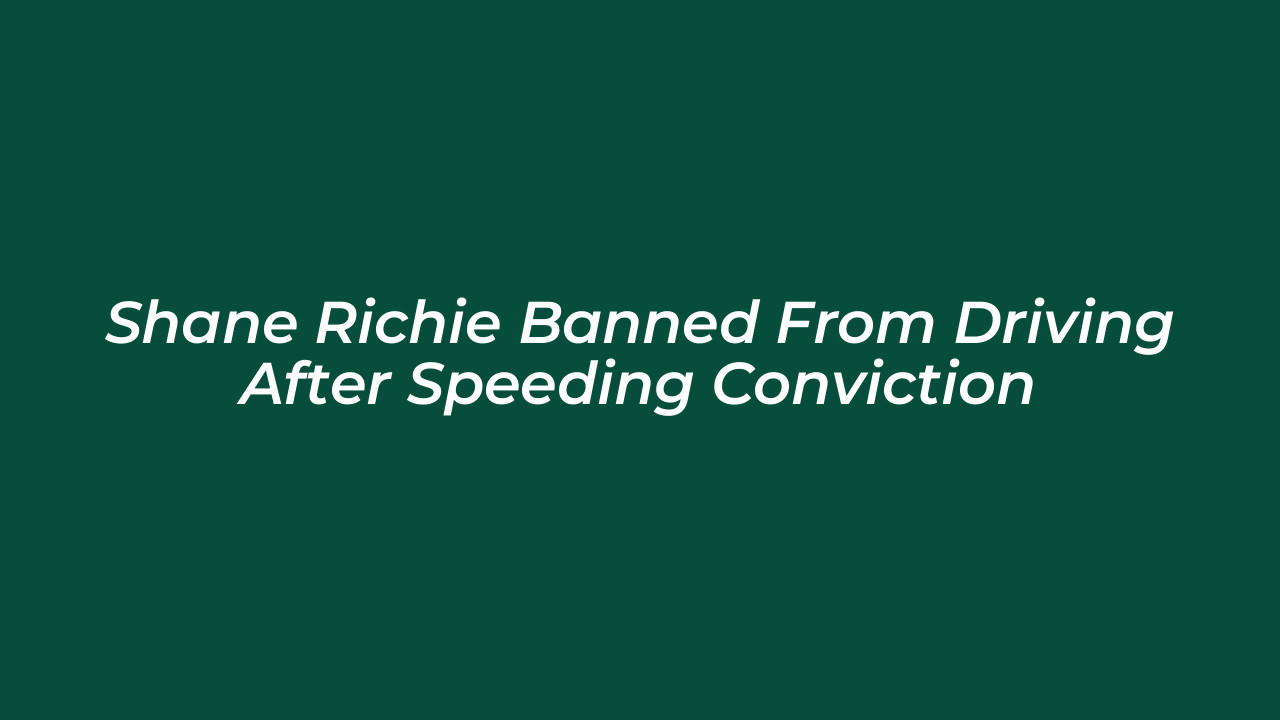 shane richie banned from driving after speeding conviction KMgA