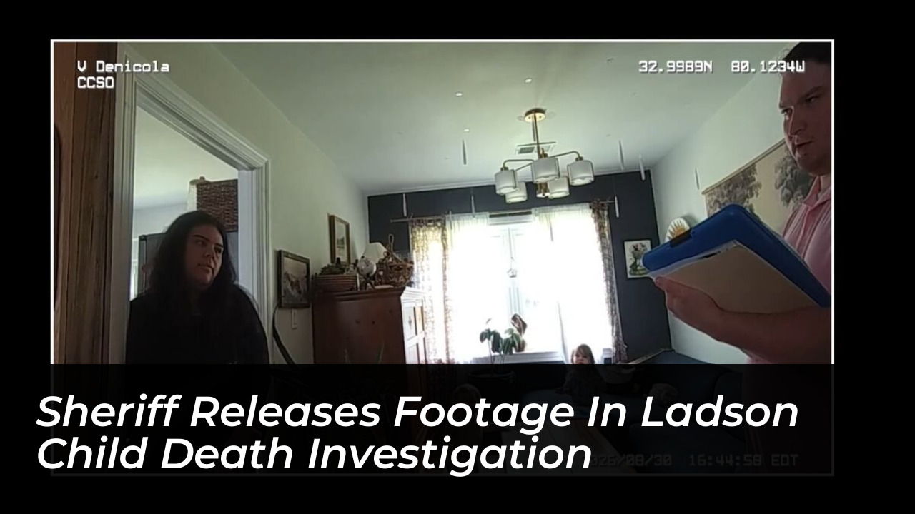 sheriff releases footage in ladson child death investigation yyew