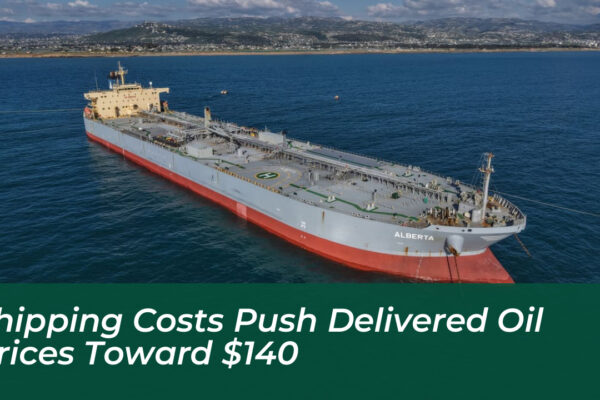 shipping costs push delivered oil prices toward 140 9yiZ
