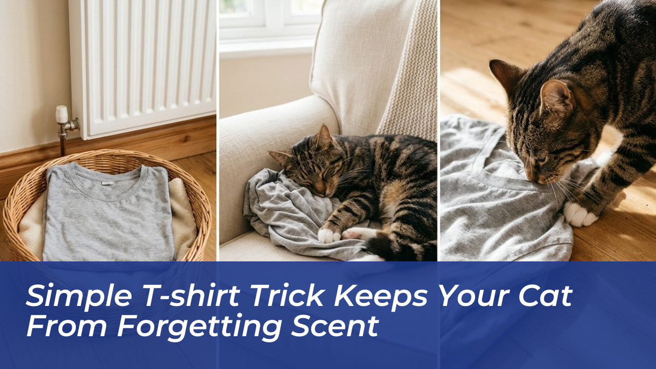 simple t shirt trick keeps your cat from forgetting scent Tghs