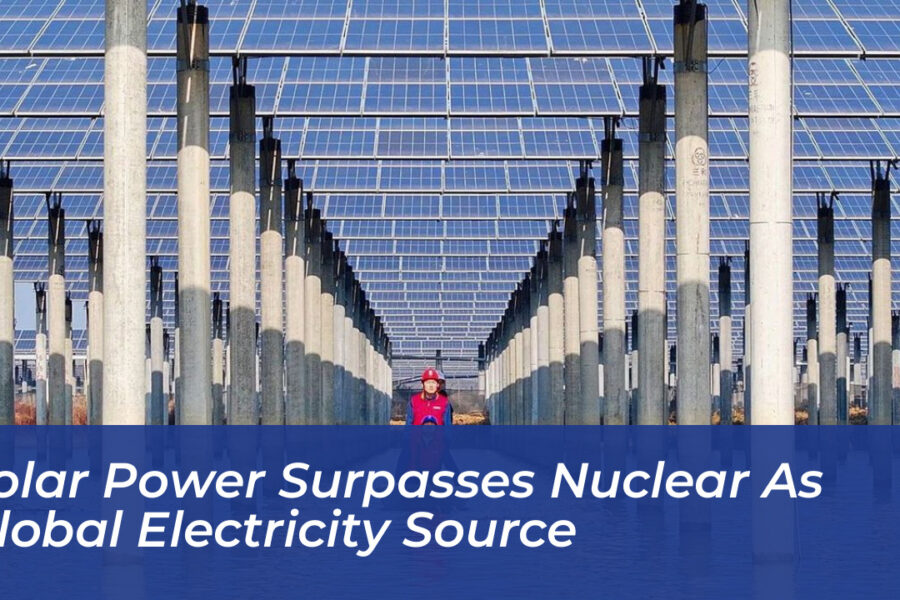 Solar Power Surpasses Nuclear as Global Electricity Source