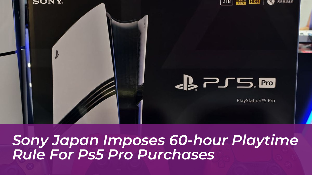 sony japan imposes 60 hour playtime rule for ps5 pro purchases 5swo