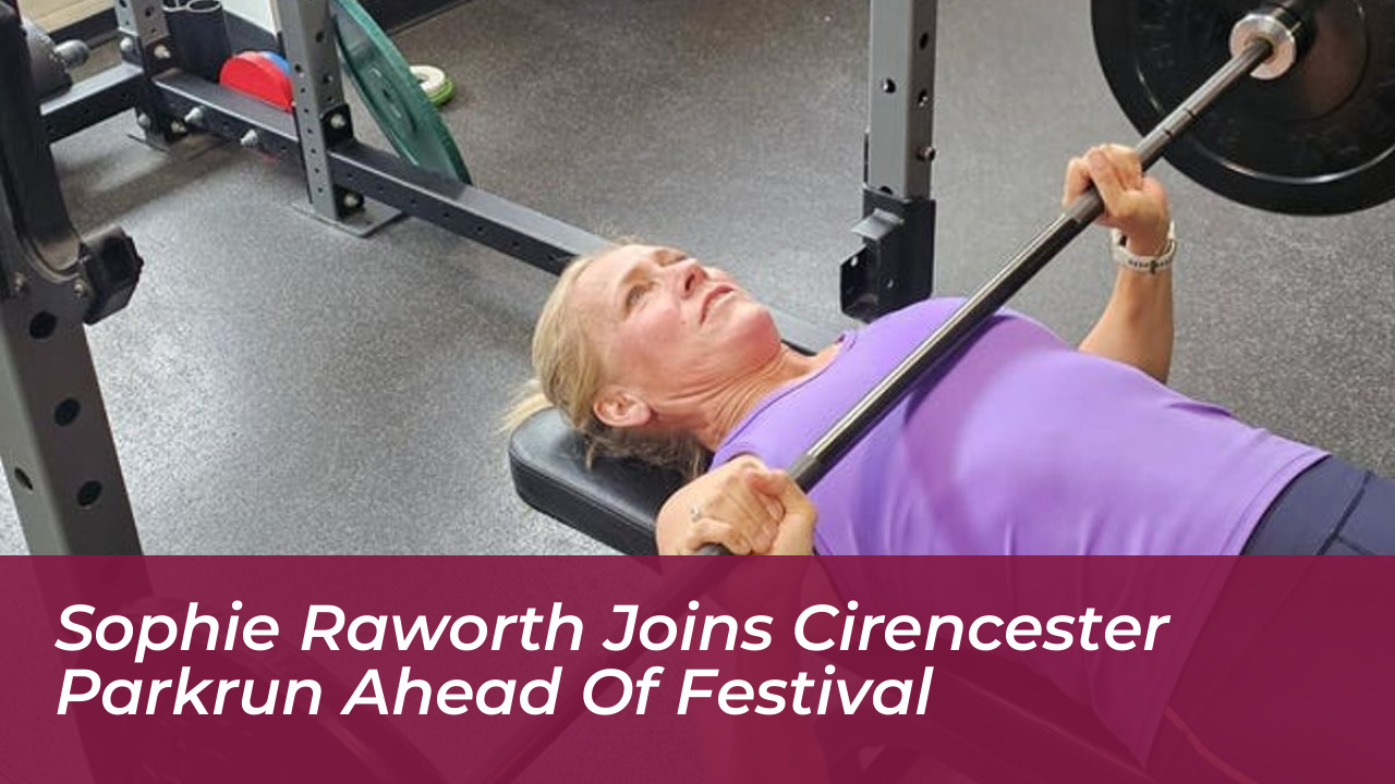 sophie raworth joins cirencester parkrun ahead of festival FcOP