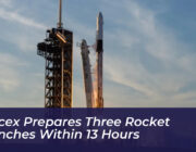 spacex prepares three rocket launches within 13 hours 8qC5