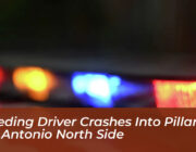 speeding driver crashes into pillar on san antonio north side 2HGz