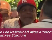 spike lee restrained after altercation at yankee stadium Pehk