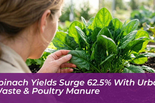 spinach yields surge 62 5 with urban waste poultry manure e1jz