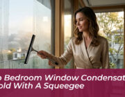 stop bedroom window condensation mold with a squeegee z0an