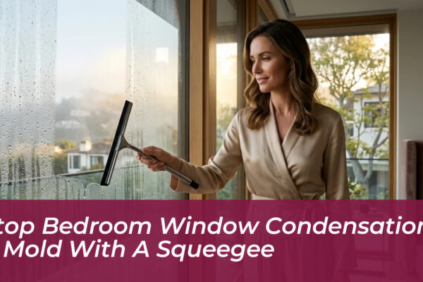 stop bedroom window condensation mold with a squeegee z0an