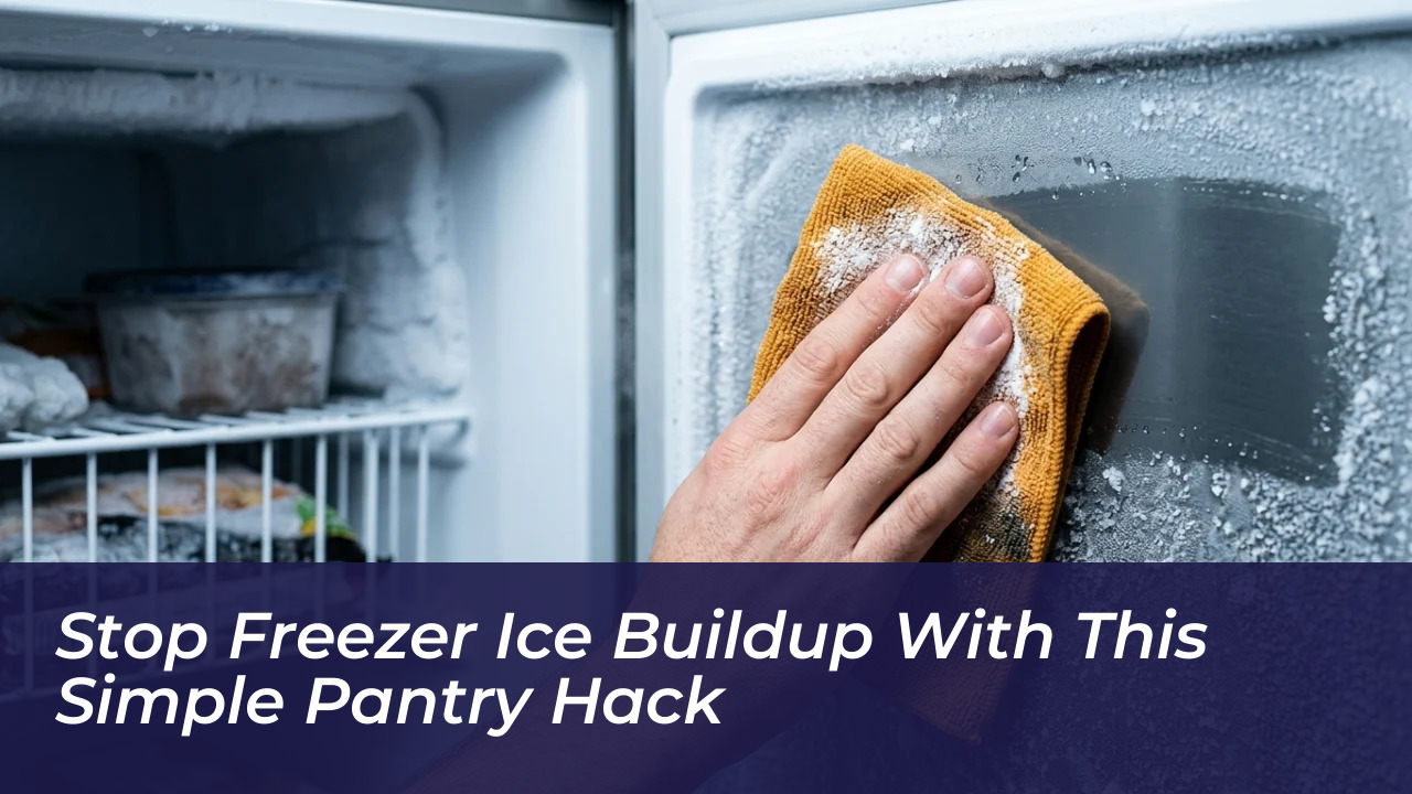stop freezer ice buildup with this simple pantry hack cEbF