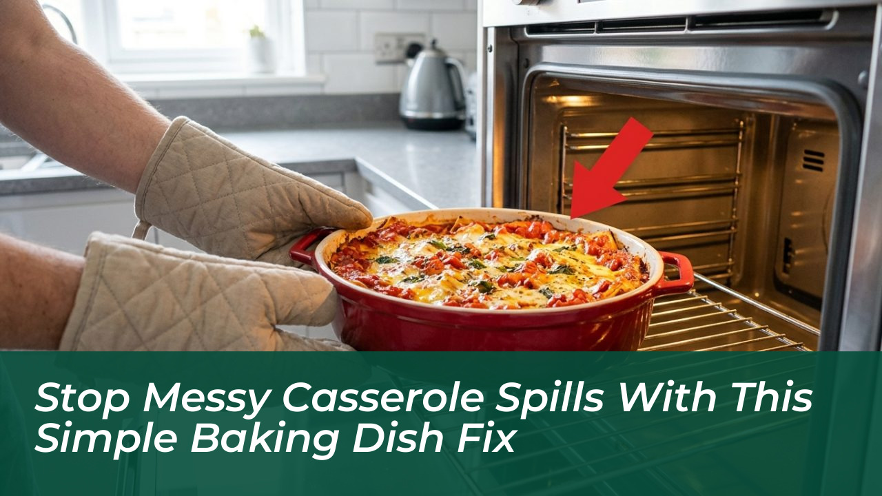 stop messy casserole spills with this simple baking dish fix TjoT