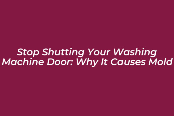 stop shutting your washing machine door why it causes mold 2yCa