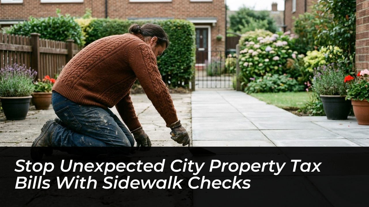 stop unexpected city property tax bills with sidewalk checks UUPs