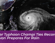 super typhoon champi ties record as taiwan prepares for rain WEga